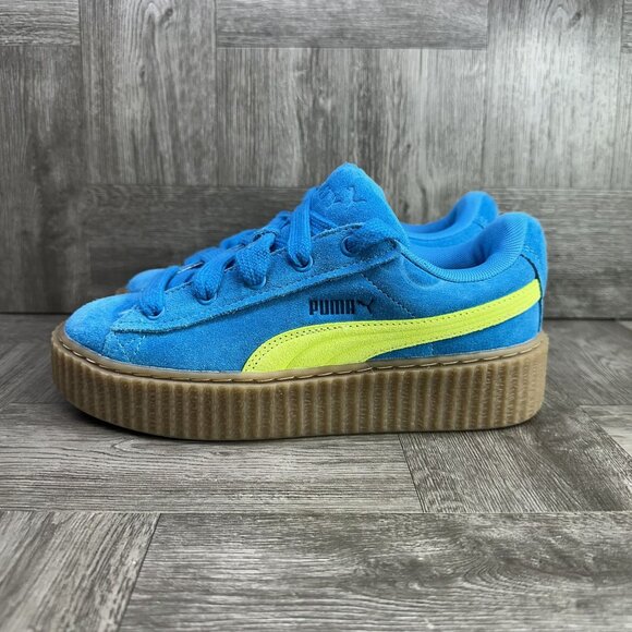 Puma Creeper Phatty Rihanna Fenty Speed Blue Women's size 8.5 - Picture 2 of 8